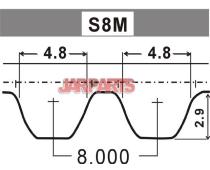 1302851E85 Timing Belt