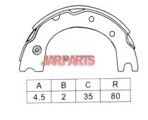 K2299 Brake Shoe