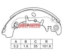 K3423 Brake Shoe