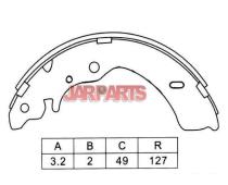 8973682530 Brake Shoe