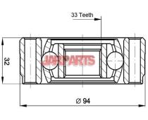 161004 CV Joint Kit